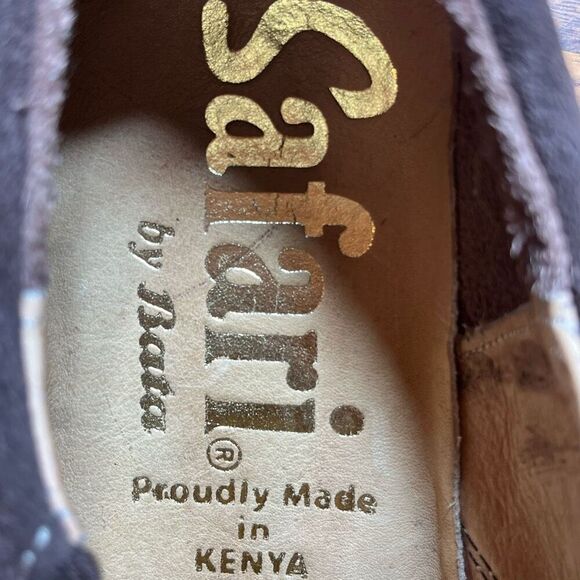 Safari by Bata Men’s Brown Suede Slip On Shoes Sz 7 Preowned Comfort - Picture 7 of 7